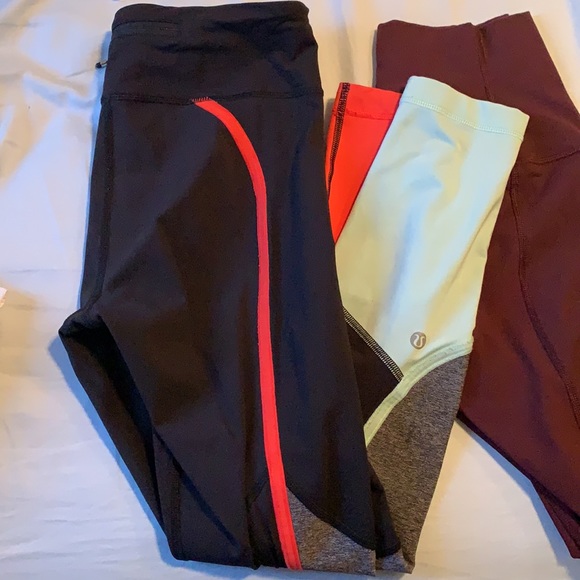 Lululemon sizes 4 and 6 lot of 3 legging pants - Picture 3 of 4